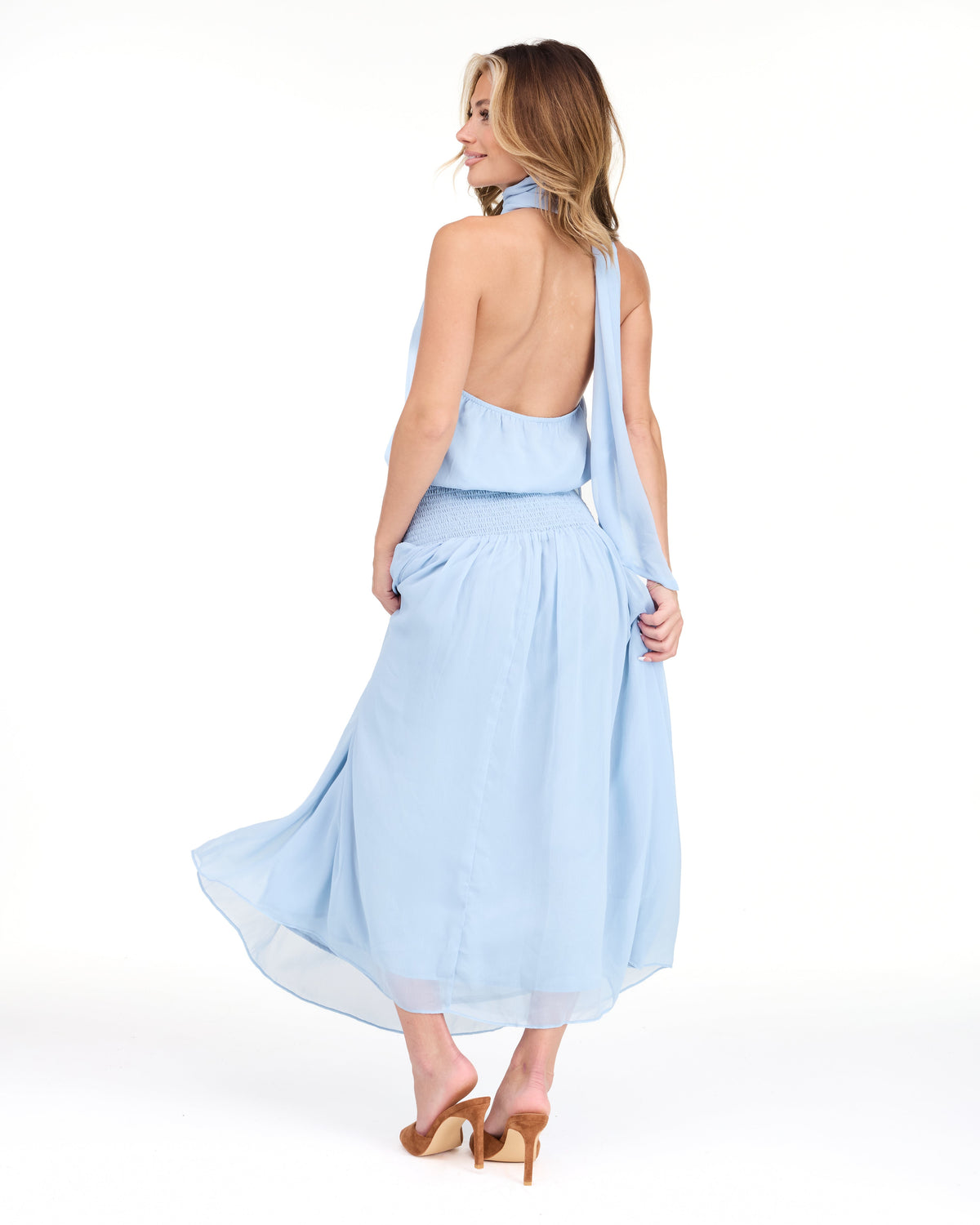 Dahlia Maxi Dress - Blue Fog