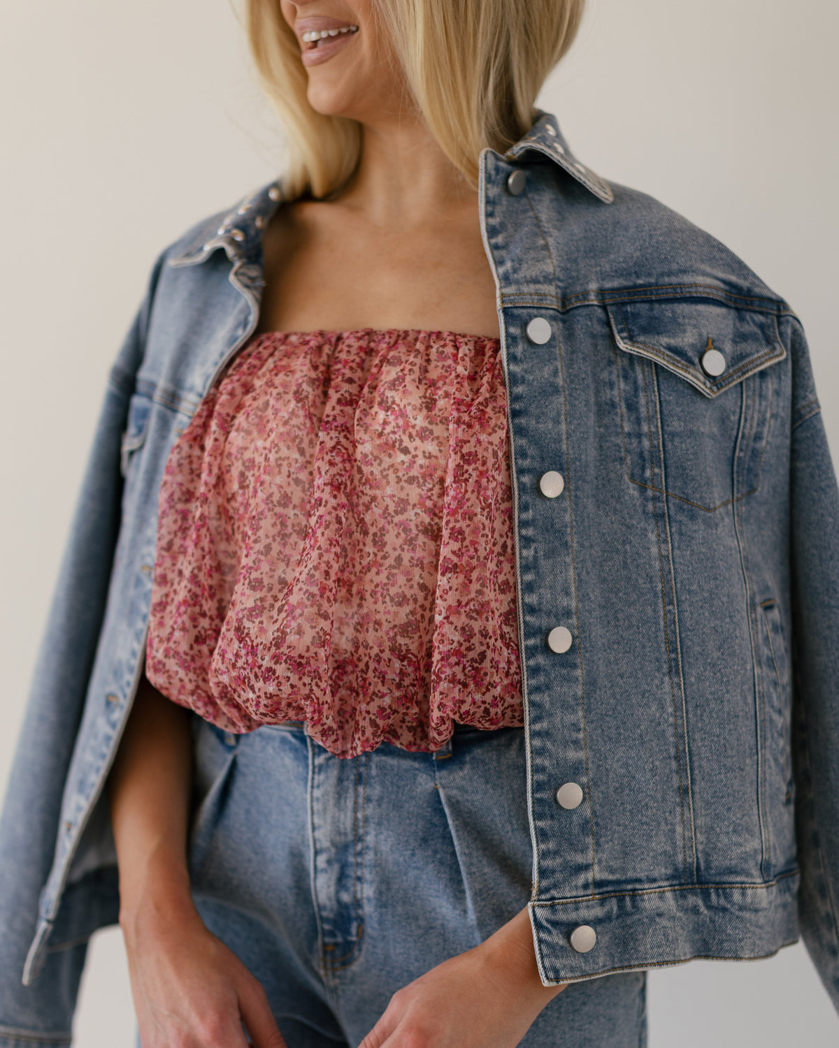 Sabrina Woven Top - Multi Floral