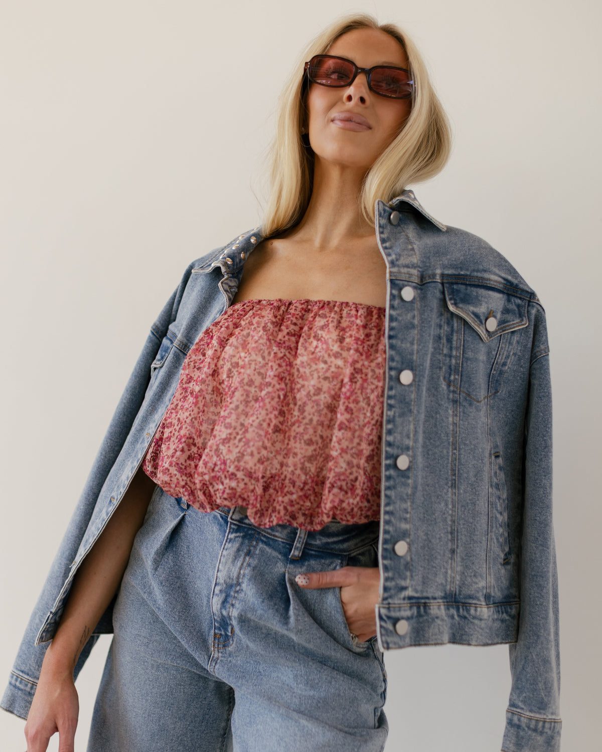 Sabrina Woven Top - Multi Floral