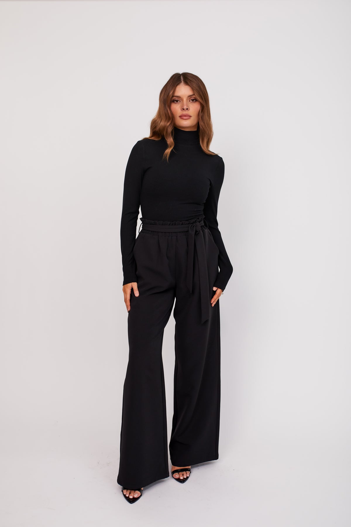 Double Breasted Fold Pleated Tailored Trousers | Women Pants Casual Classy  | Trousers for girls, Formal trousers women, Pants for women