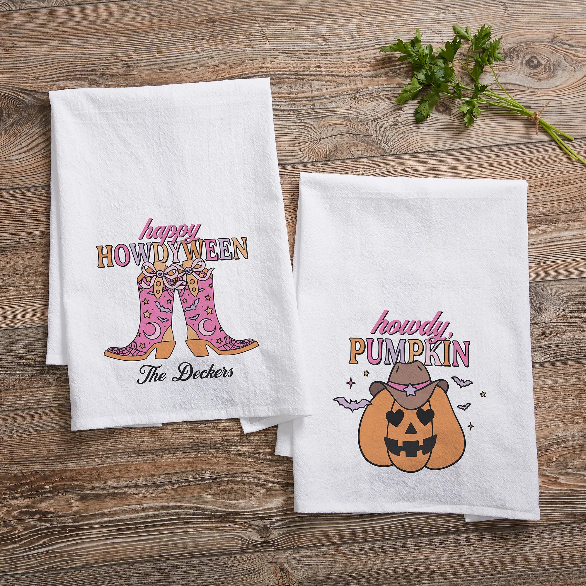 Halloween Kitchen Towels, from Things Remembered x Kittenish by Jessie James Decker 