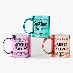 Halloween inspired metallic mugs, from Things Remembered x Kittenish by Jessie James Decker 