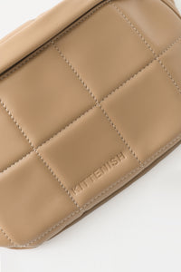 TAN QUILTED FANNY PACK