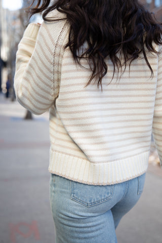 EVERYDAY ESSENTIAL STRIPED PULLOVER