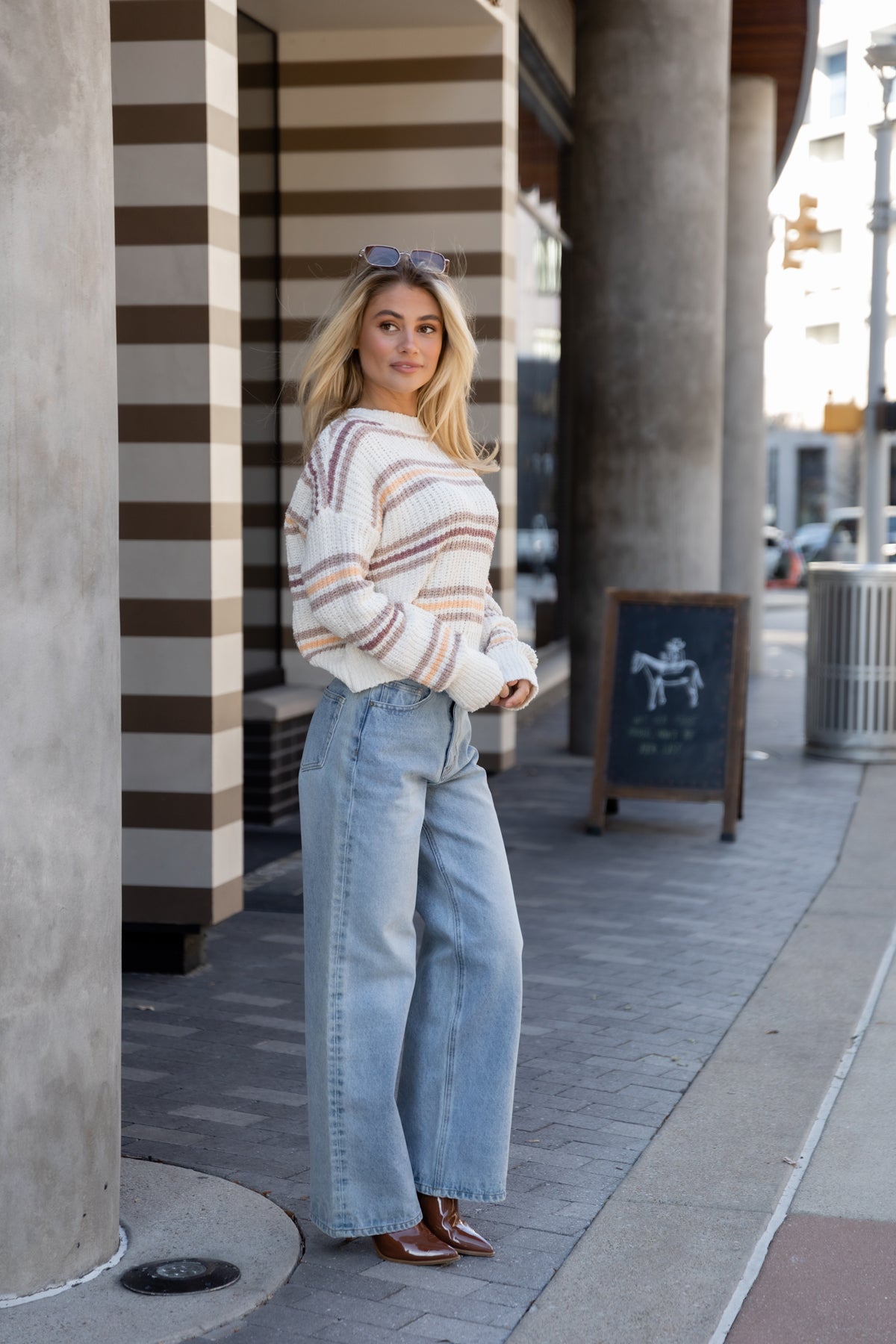 STRIPES FOR DAYS SWEATER