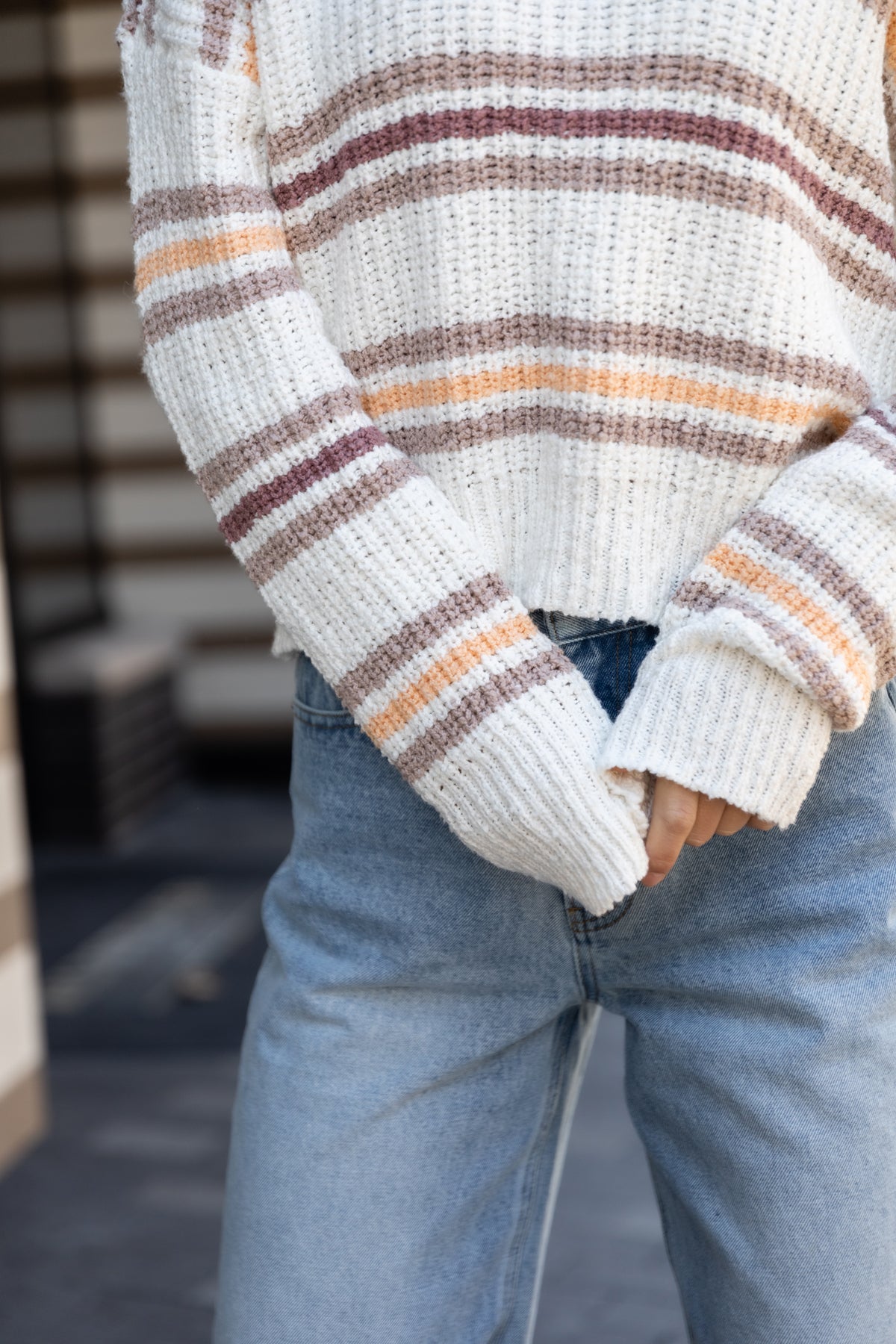 STRIPES FOR DAYS SWEATER