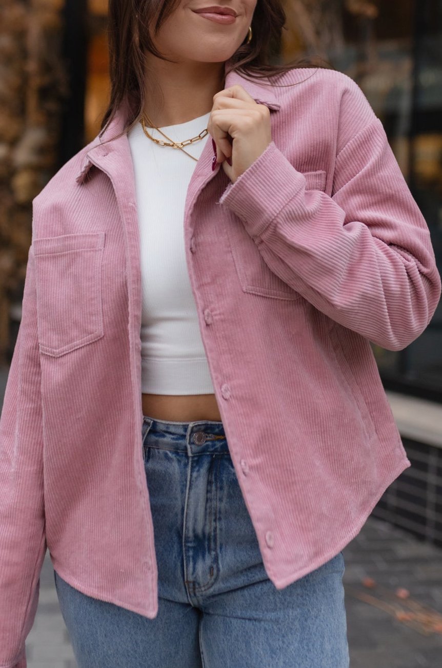 Pink corduroy blazer outlet womens