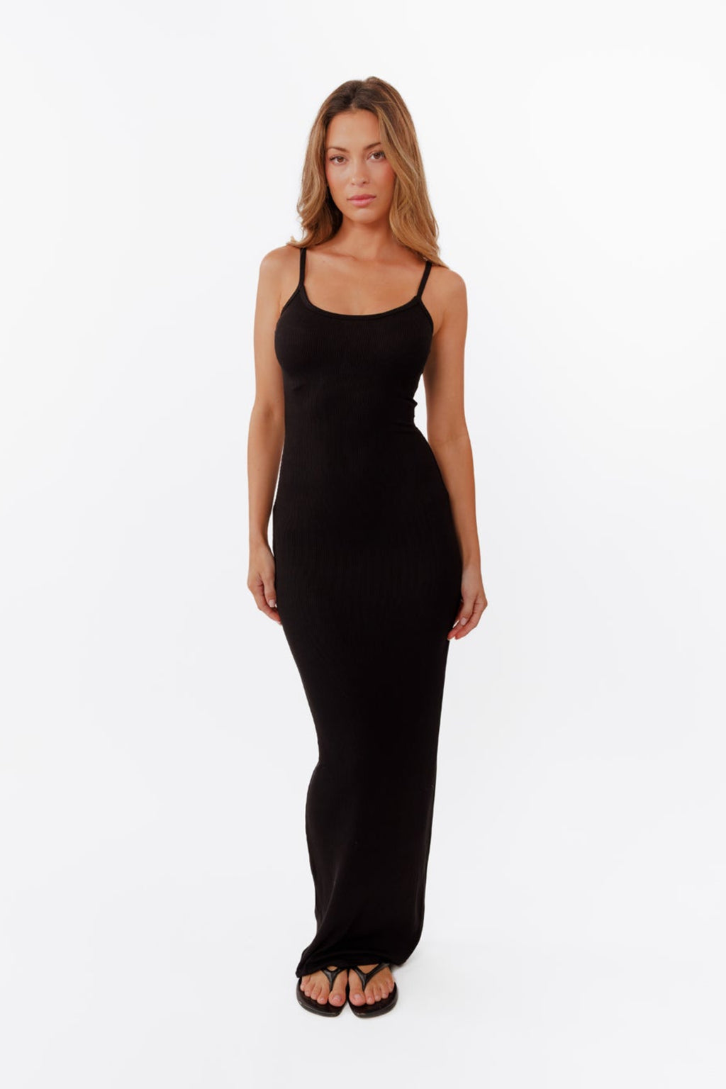 black womens maxi dress Black Strapless Drape Maxi Dress