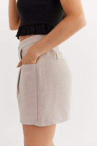 PUSH THE LIMITS HIGH WAISTED TROUSER SHORTS