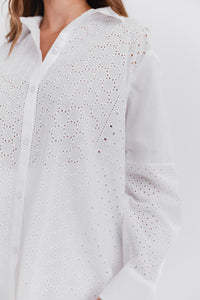 DREAMER EYELET BUTTON DOWN