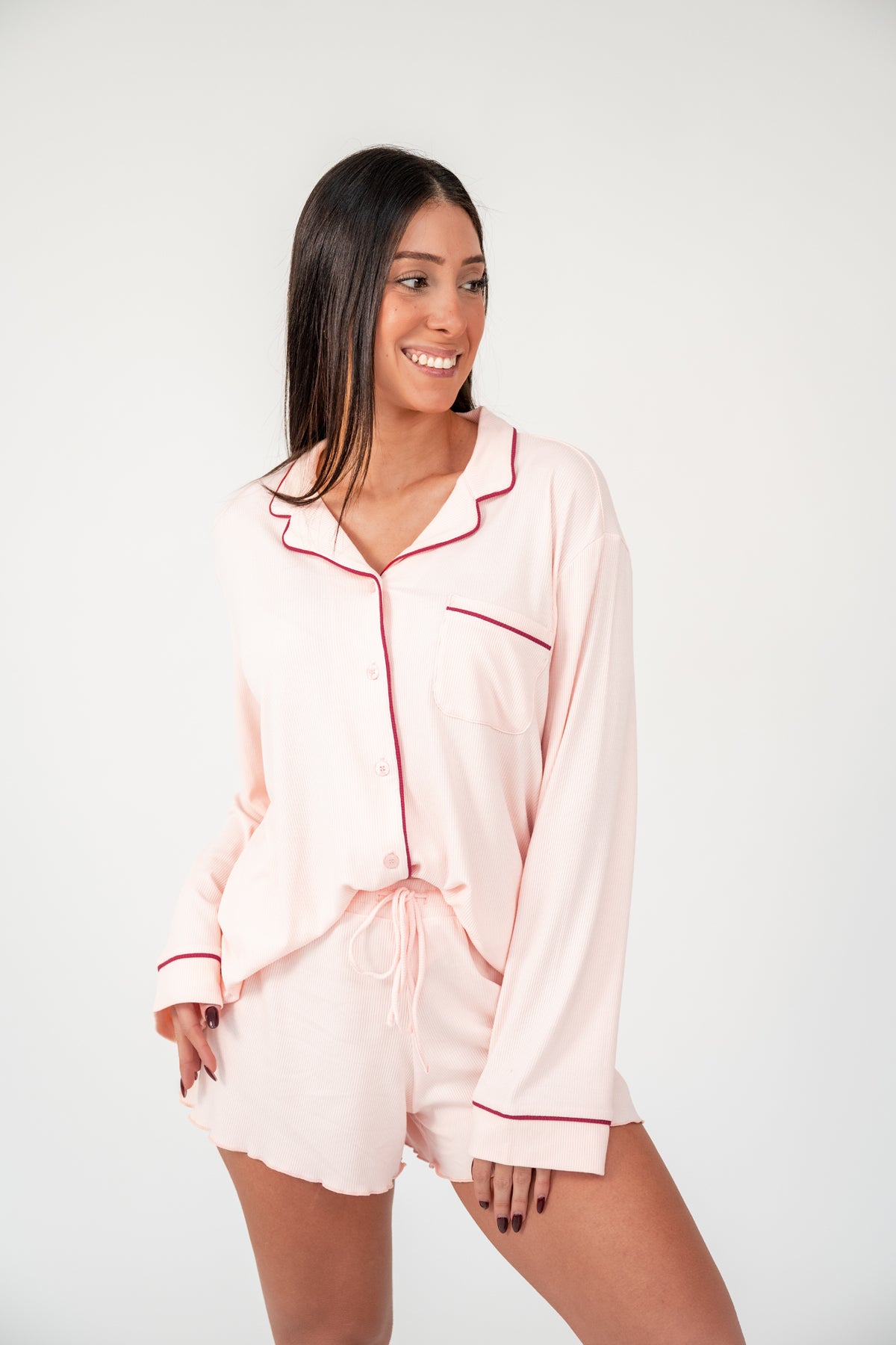 BLUSH PAJAMA TOP