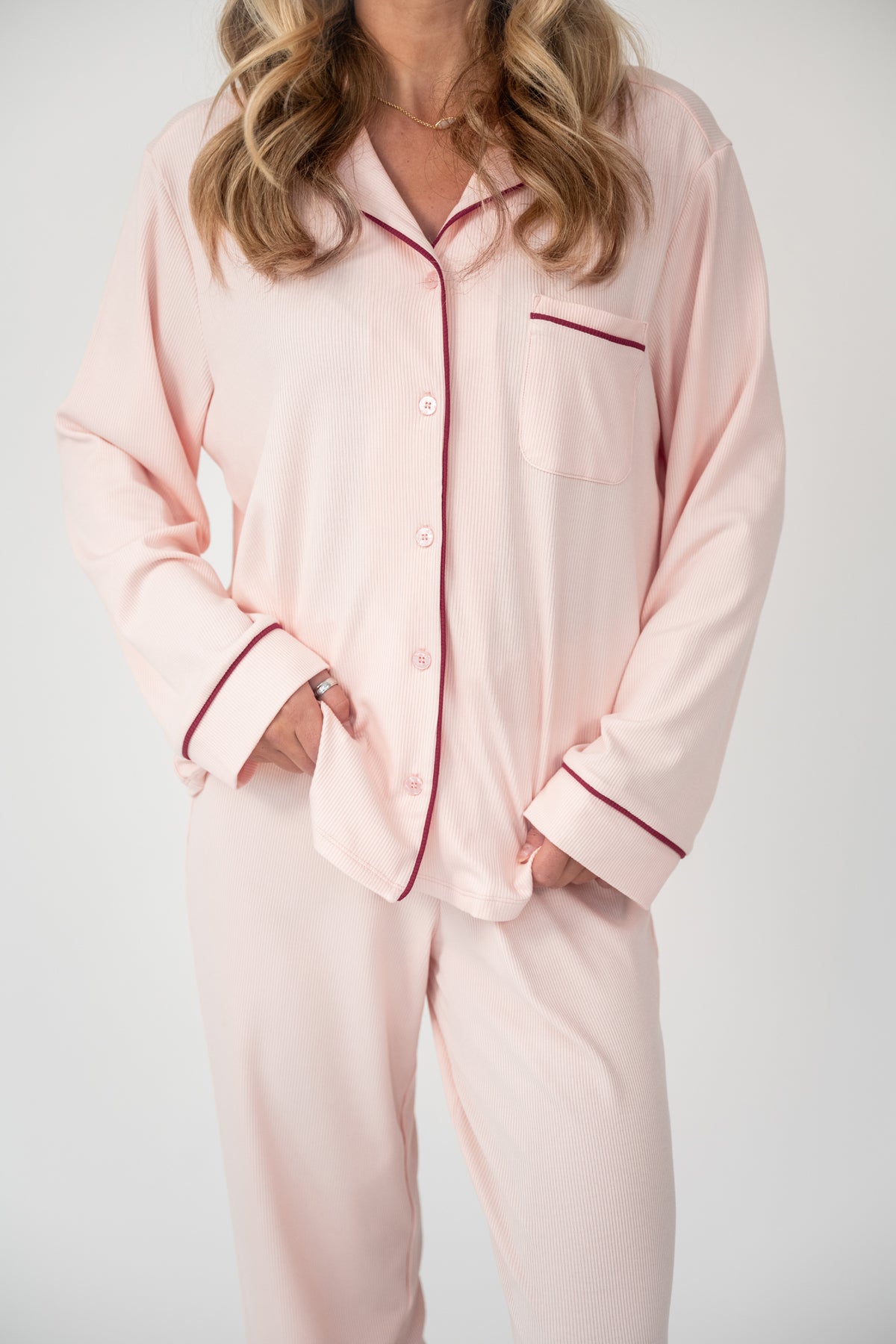 BLUSH PAJAMA TOP