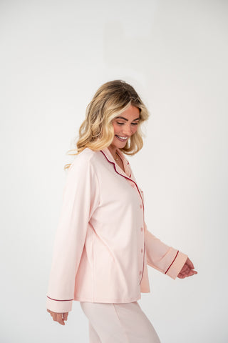 BLUSH PAJAMA TOP