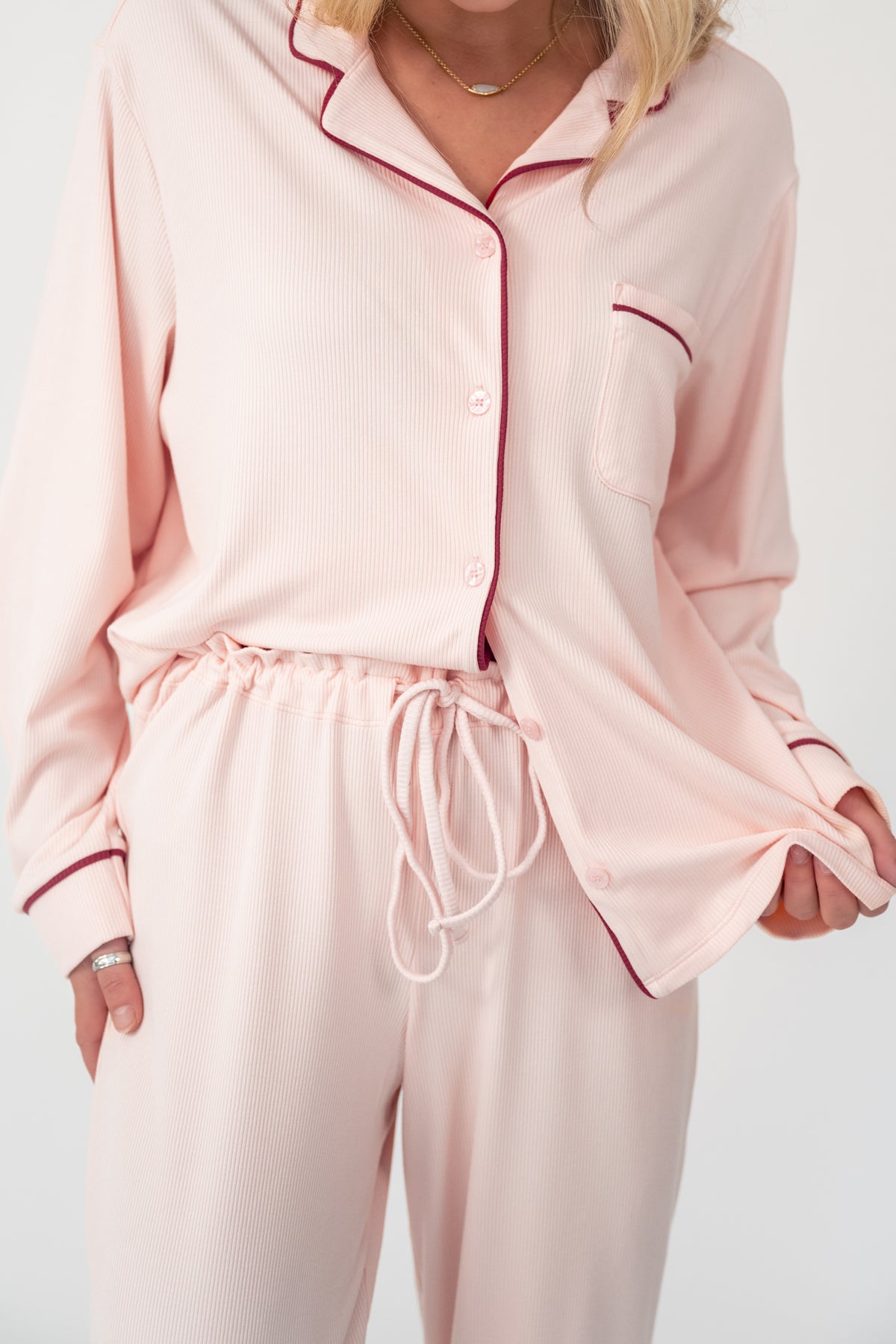 BLUSH PAJAMA TOP