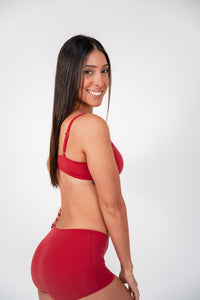 RED BARELY THERE BOYSHORT