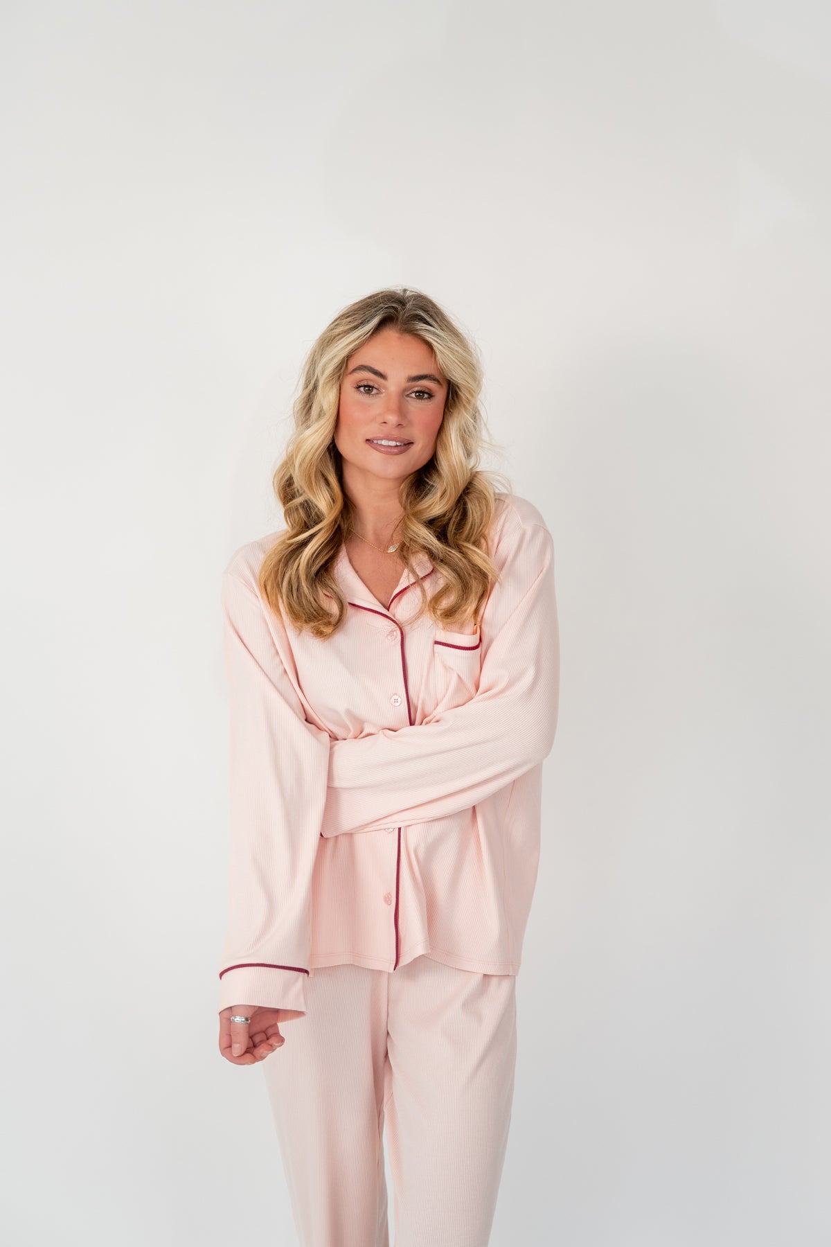 BLUSH PAJAMA TOP