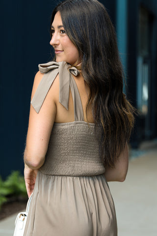 Model wearing the Cora Jumpsuit.