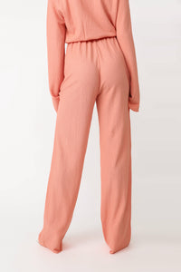 Model wearing the Sweet Peach Lounge Pants.