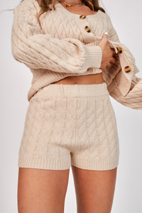 ONE MORE WHISKEY KNIT SHORTS