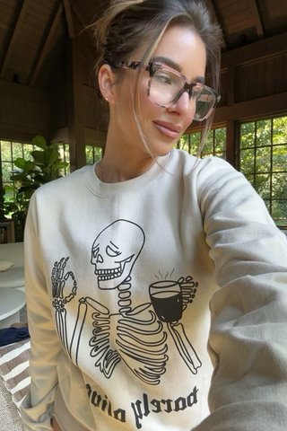 BARELY ALIVE SKELETON SWEATSHIRT