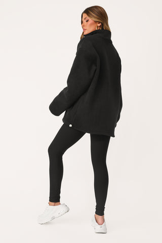 Model wearing the Cool it Cowboy Fleece.