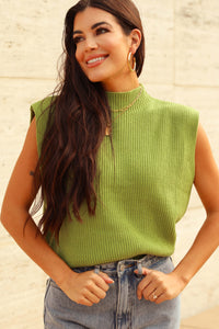 Model wearing the Rachel Mockneck Sweater