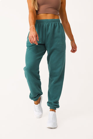 Model wearing Cooler Nights Sweat Pant.