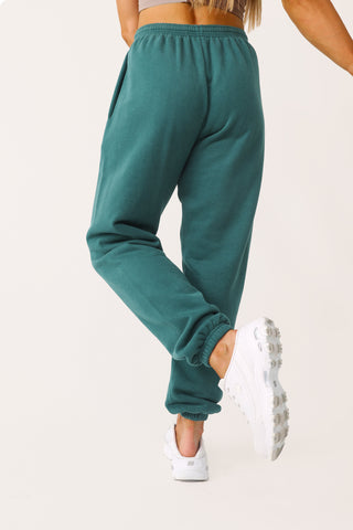Model wearing Cooler Nights Sweat Pant.