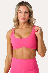 LET'S BOUNCE PINK ACTIVE BRA