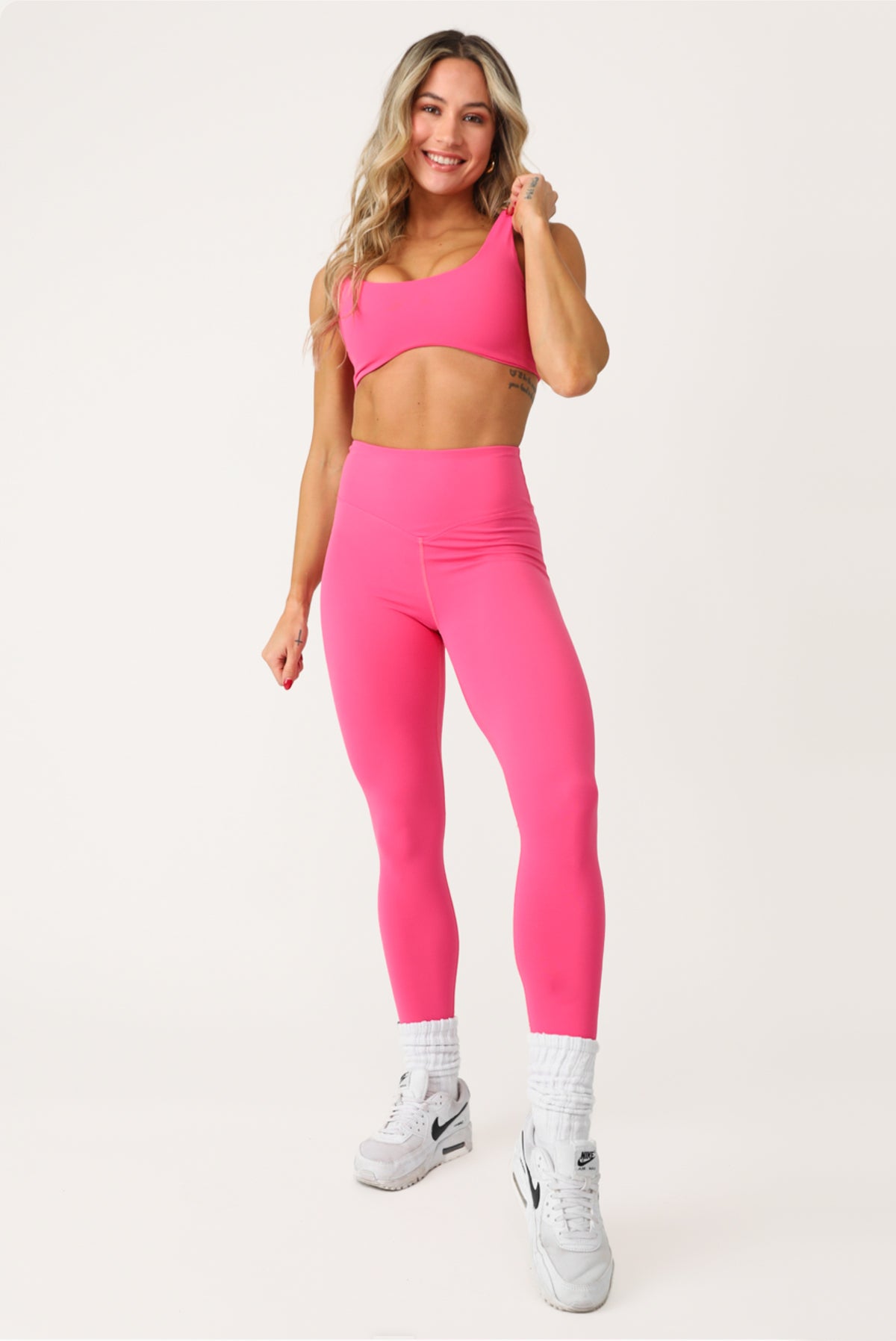 LET'S BOUNCE PINK ACTIVE BRA