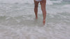 Lifestyle video of Jessie James Decker wearing new Kittenish Basics in a beach setting.