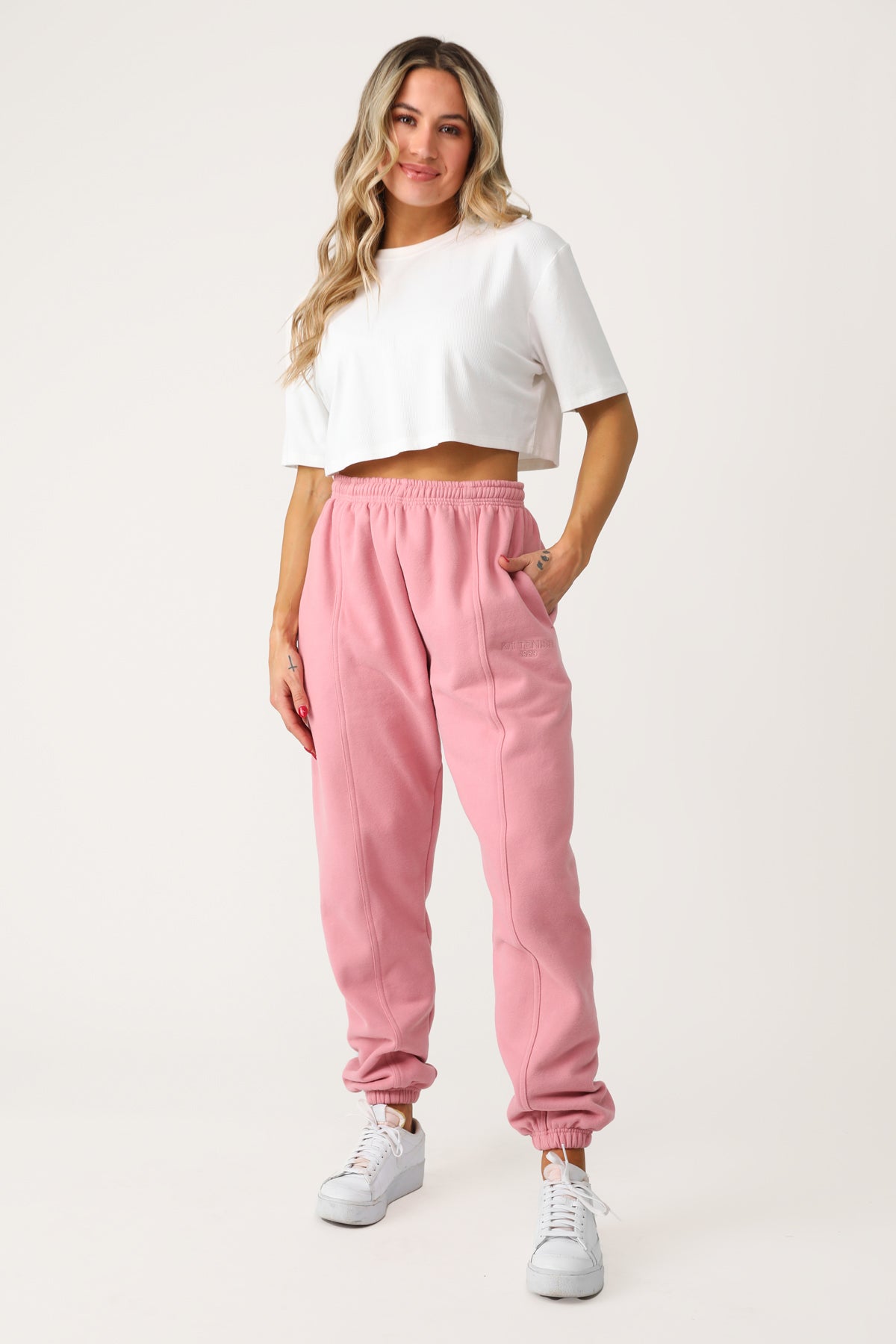 Blush joggers cheap