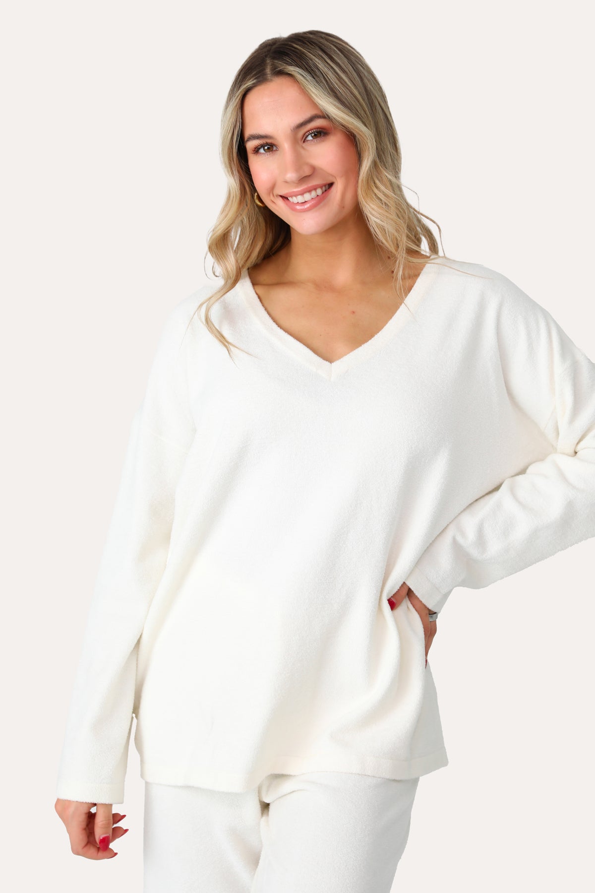 V neck lounge online top