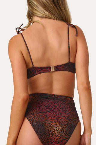Model wearing the Wild Island Underwire Bikini Top.