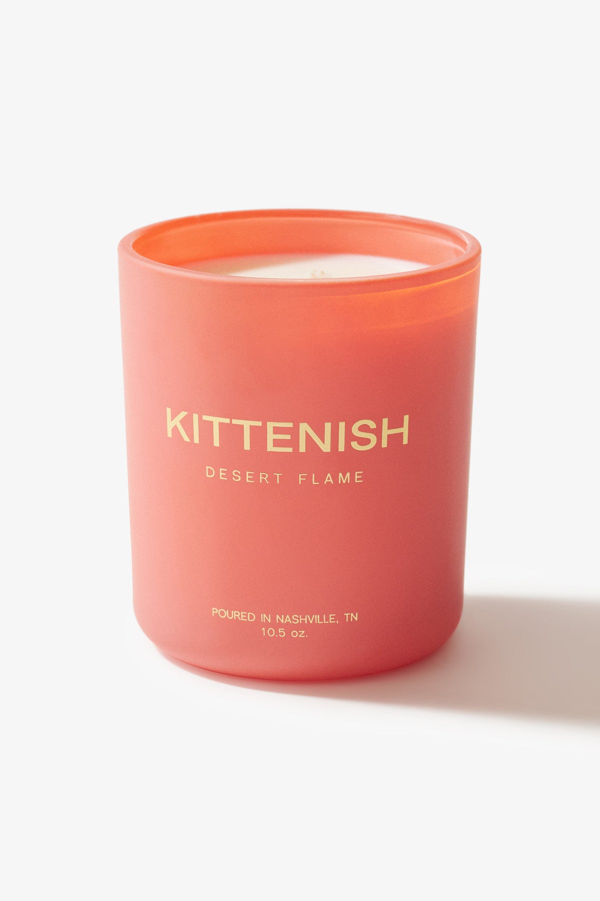 Rose Color Kittenish Candle - Desert Flame