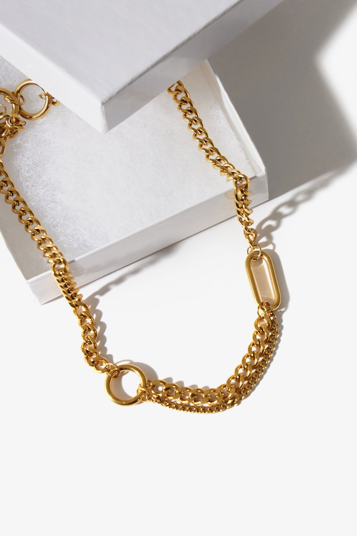 Heavy Silver Double Chain Link Necklace – Mikel Grant Jewellery