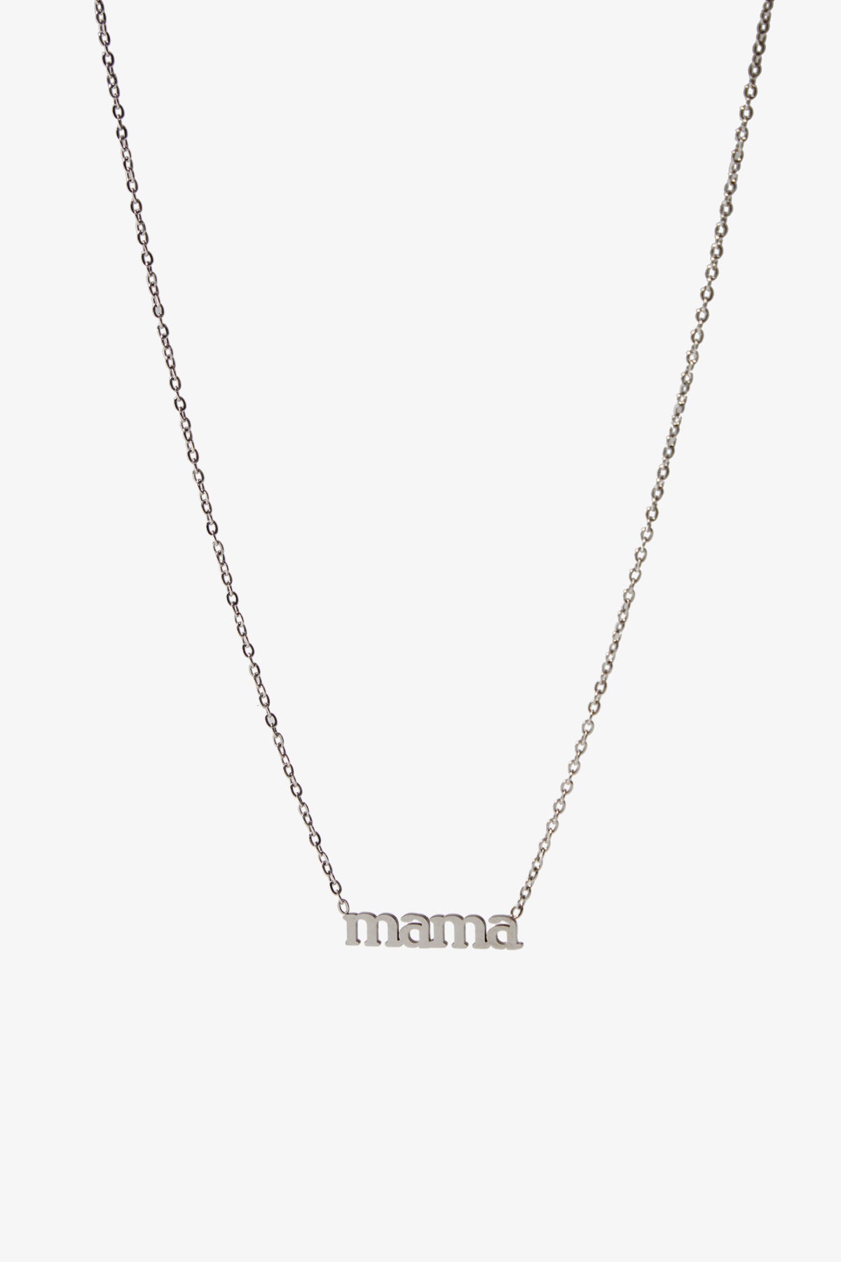 14kt White Gold Diamond Mama Necklace | Meira T - Freedman Jewelers